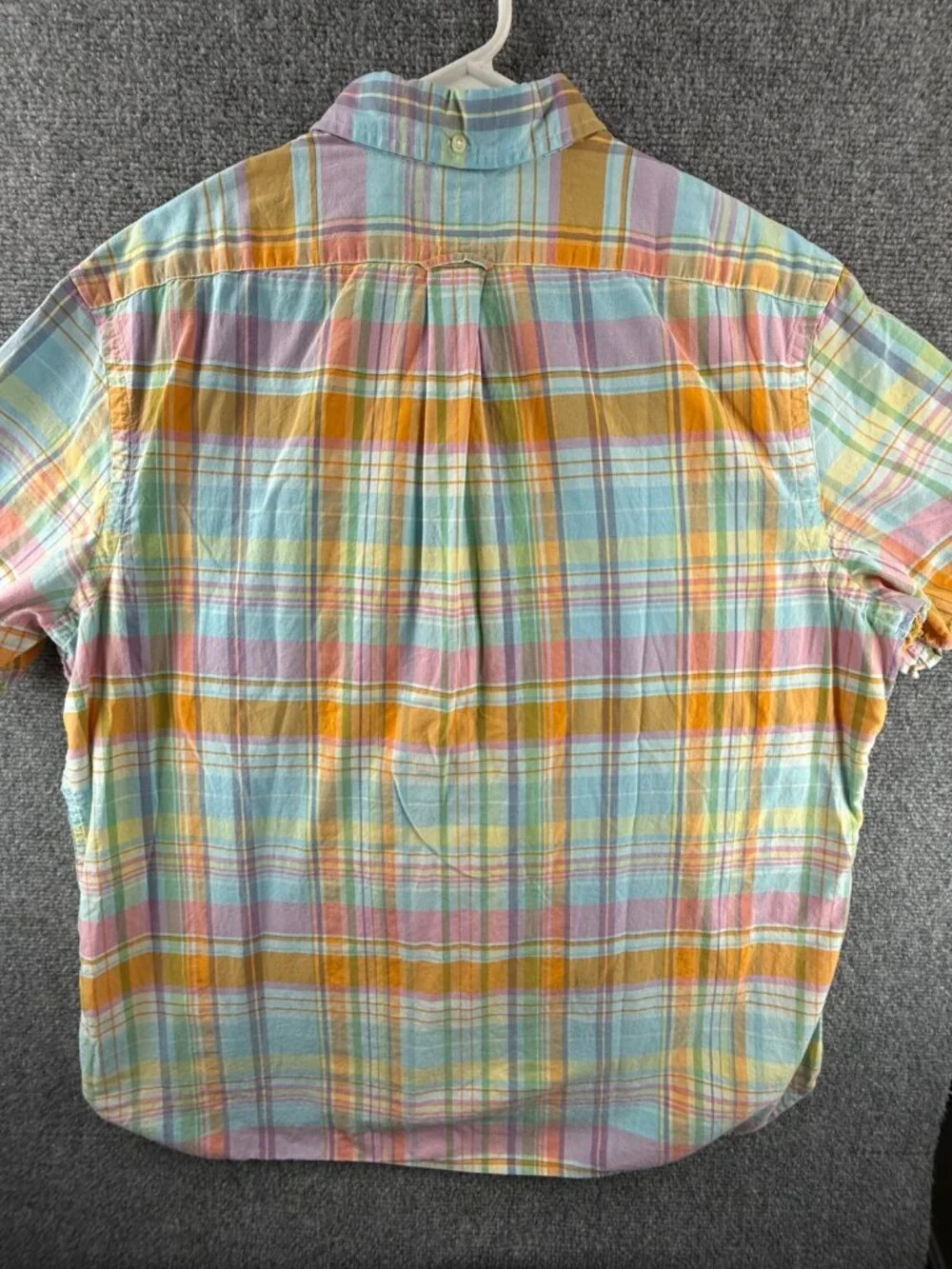 Polo Ralph Lauren ` Twill Plaid Colorful XL Short Sleeve Pullover Light